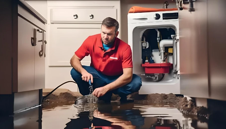 basement drain backing up when washing clothes