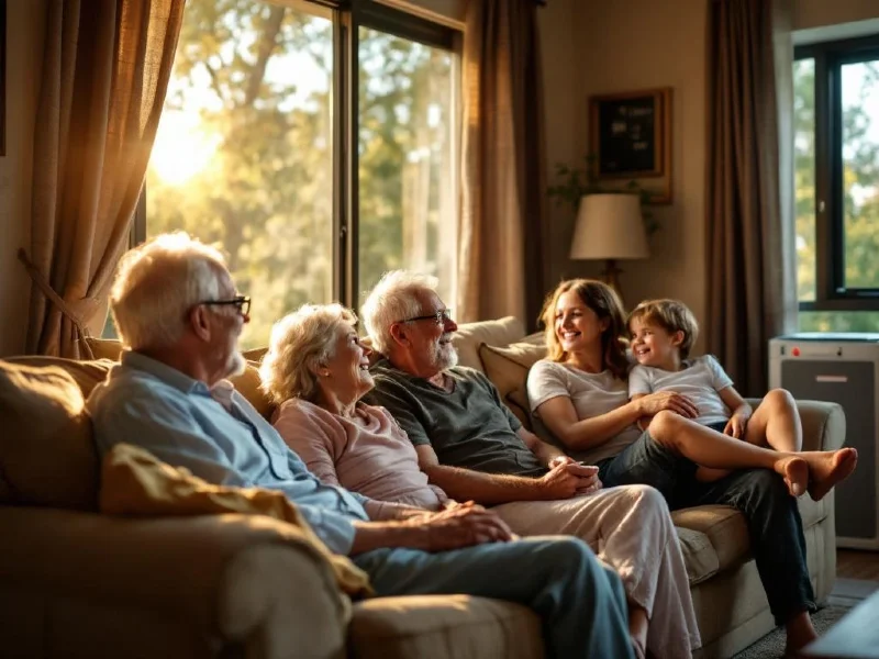 Family enjoying a cool home thanks to regular AC tune-ups in Salt Lake City