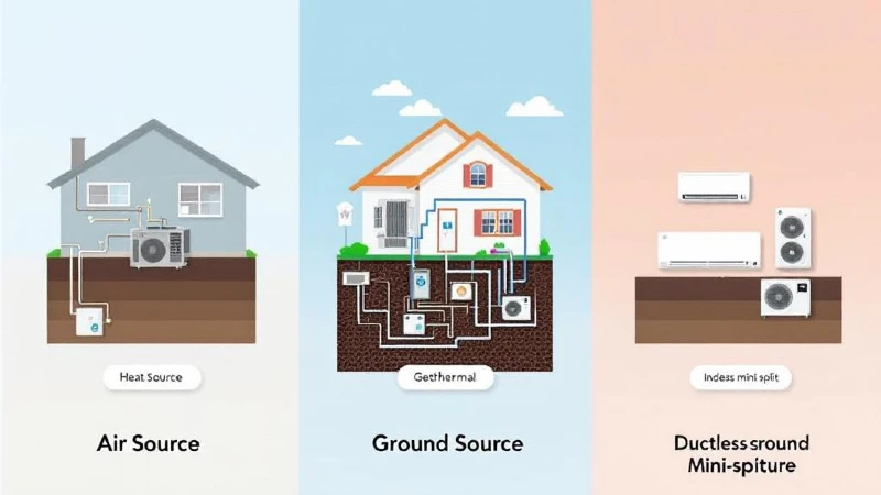 what types of heat pumps are there