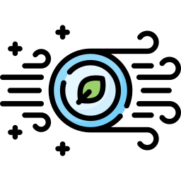 Icon representing good indoor air quality.