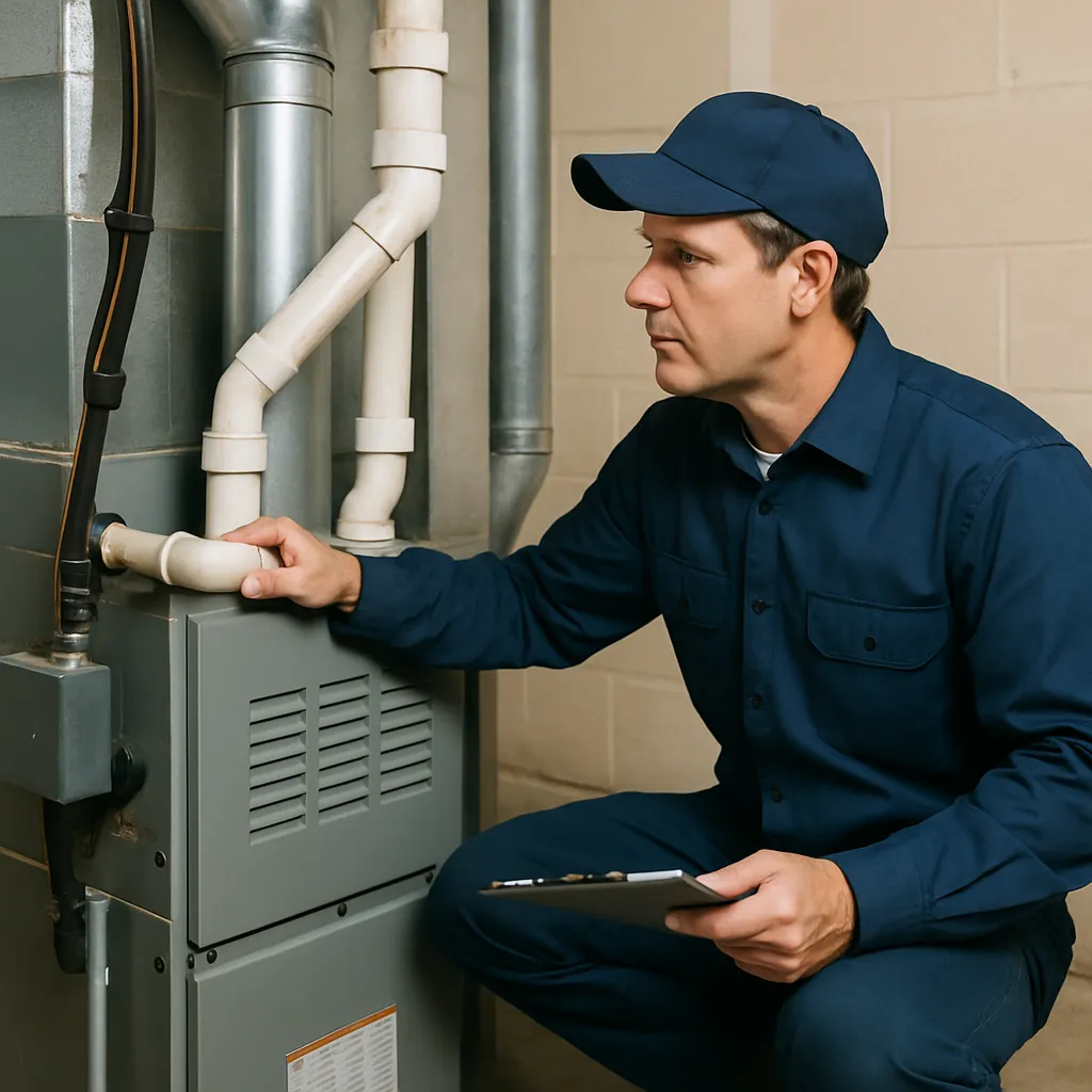 Plumbing inspecting drain lines.